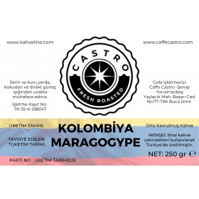 Castro Kolombiya Maragogype Kahve 250 Gr.